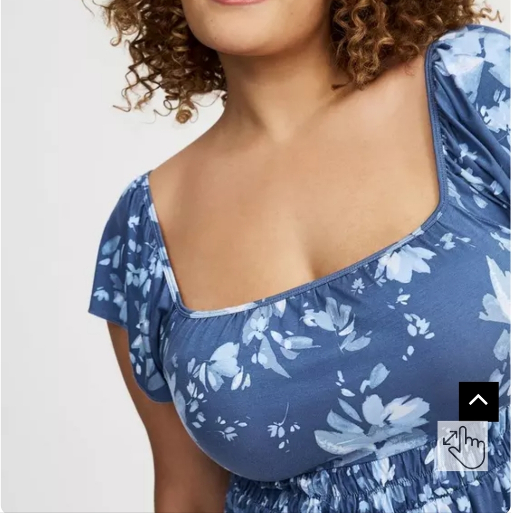 Torrid Cinched Waist Babydoll Tank